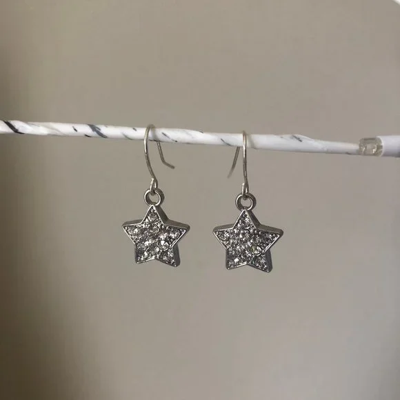 Star Dangle Earrings - Picture 3 of 3